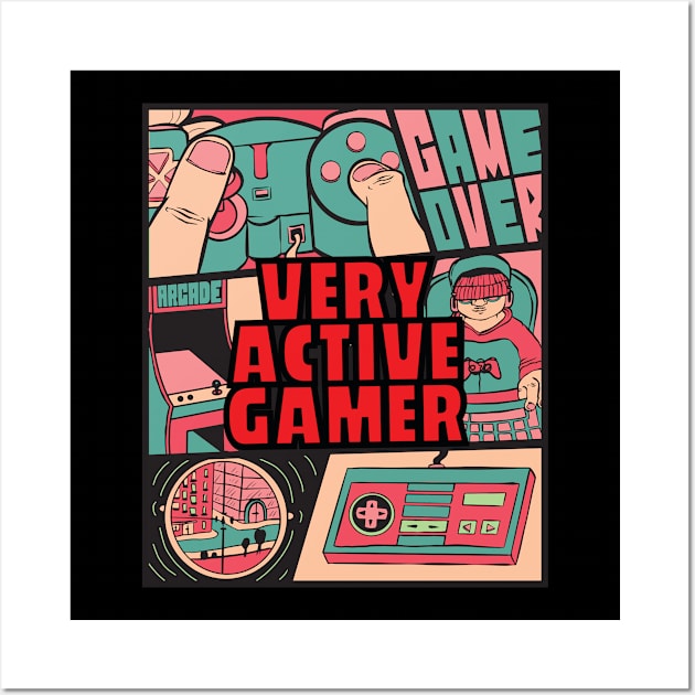 Active Gamer Wall Art by Imaginariux